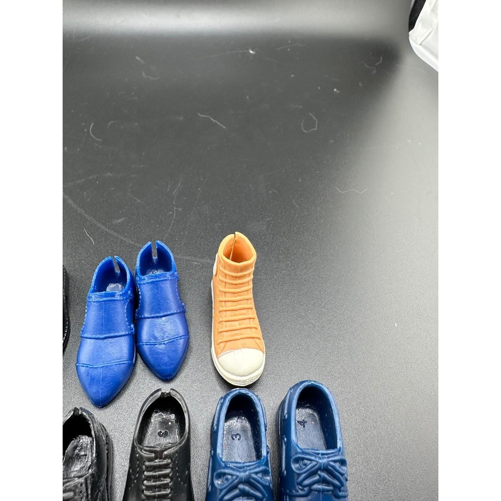Mattel Ken Doll Shoes Lot Mens Size 12in Blue Black Cream Good Vintage 5 pair +1